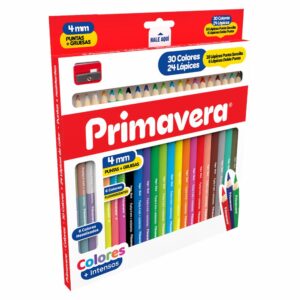 Lápices De Colores Triangular Unipunta PRIMAVERA X 24 Uds