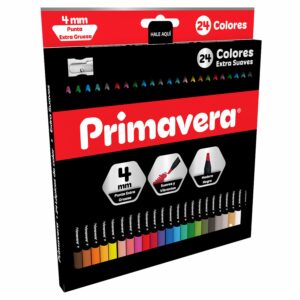 Lápices De Colores Black Triangular Uni Punta PRIMAVERA X 24 Uds