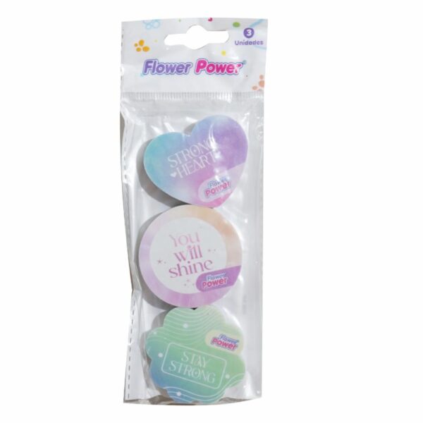 Borradores Surtidos FLOWER POWER X 3 Uds - Imagen 4