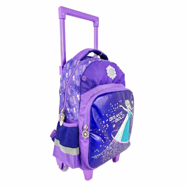 Mochila Escolar Trolley Para Niña Diseño Frozen 2 Elsa PRIMAVERA - Imagen 3