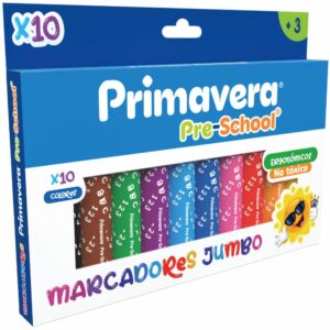 Marcadores Pre Escolares Jumbo PRIMAVERA X 10 Uds