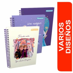 Cuaderno Argollado Cuadros Frozen 2 PRIMAVERA 100 Hojas