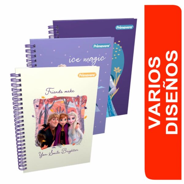 Cuaderno Argollado Cuadros Frozen 2 PRIMAVERA 100 Hojas