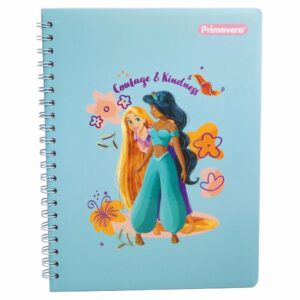 Cuaderno Argollado Cuadros Princesas PRIMAVERA 100 Hojas