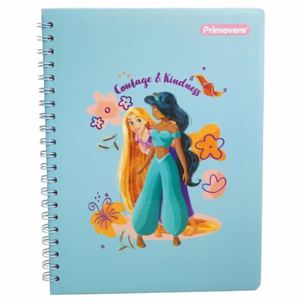 Cuaderno Argollado Cuadros Princesas PRIMAVERA 100 Hojas