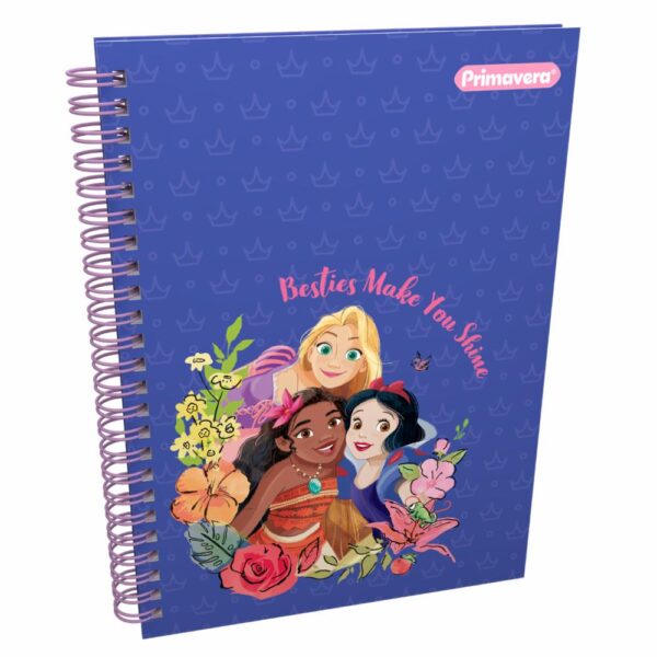 Cuaderno Argollado Cuadros Princesas PRIMAVERA 100 Hojas - Imagen 2