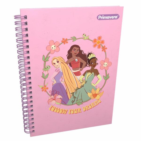 Cuaderno Argollado Cuadros Princesas PRIMAVERA 100 Hojas - Imagen 3