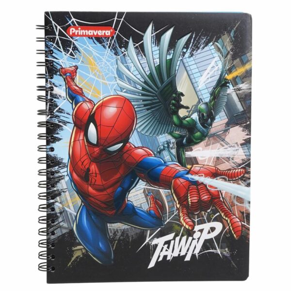Cuaderno Argollado Cuadros Spiderman PRIMAVERA 100 Hojas