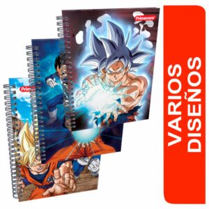 Cuaderno Argollado Cuadros Dragon Ball PRIMAVERA 100 Hojas