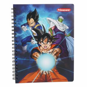 Cuaderno Argollado Cuadros Dragon Ball PRIMAVERA 100 Hojas