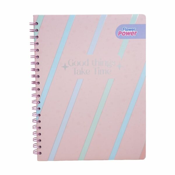 Cuaderno Argollado Cuadros Universitario FLOWER POWER 100 Hojas