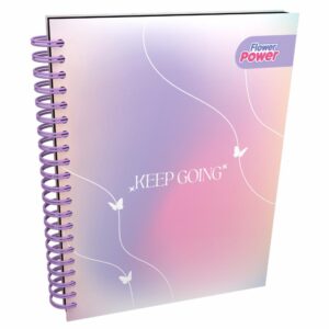 Cuaderno Argollado Cuadros Universitario FLOWER POWER 100 Hojas