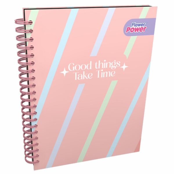 Cuaderno Argollado Cuadros Universitario FLOWER POWER 100 Hojas - Imagen 4