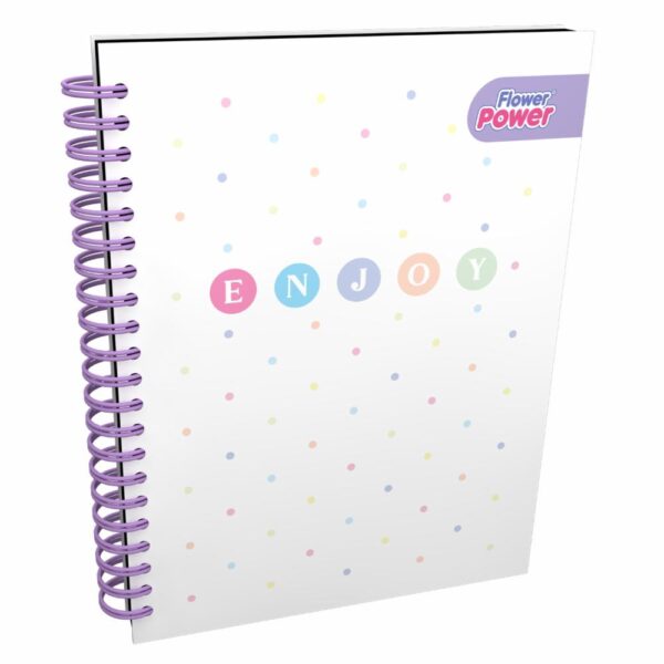Cuaderno Argollado Cuadros Universitario FLOWER POWER 100 Hojas - Imagen 5