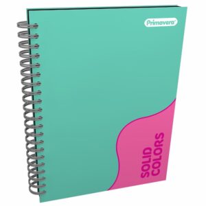 Cuaderno Argollado Cuadros Solid Colors PRIMAVERA 100 Hojas