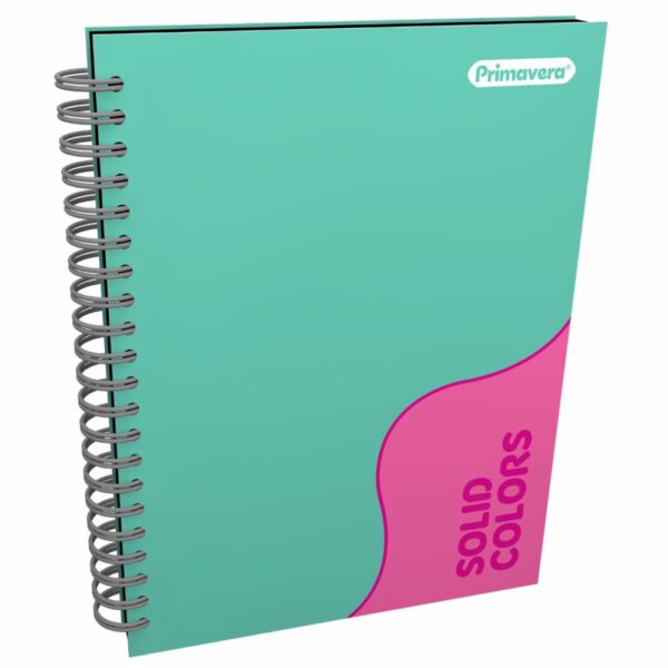 Cuaderno Argollado Cuadros Solid Colors PRIMAVERA 100 Hojas