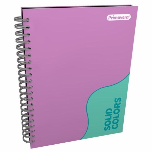 Cuaderno Argollado Cuadros Solid Colors PRIMAVERA 100 Hojas - Imagen 2