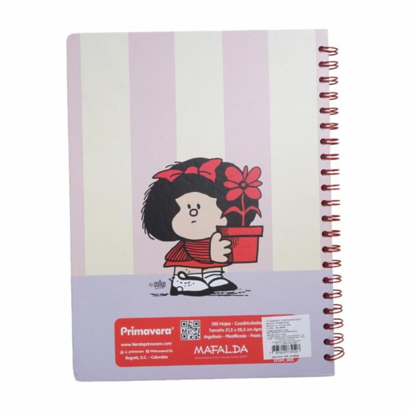 Cuaderno Argollado Cuadros Universitario PRIMAVERA 100 Hojas - Imagen 7