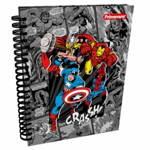 Cuaderno Argollado Cuadros Marvel PRIMAVERA 200 Hojas