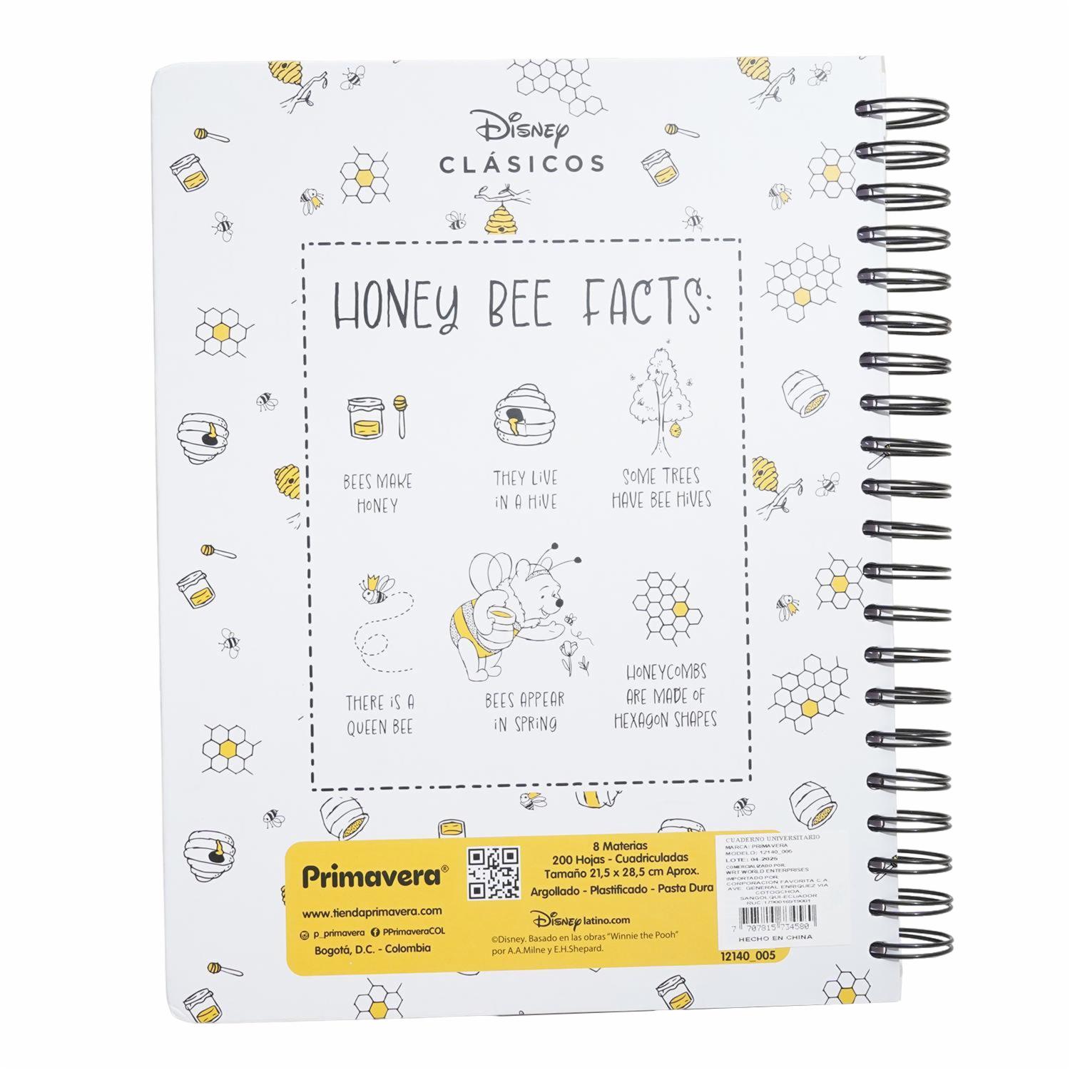 Cuaderno Argollado Cuadros Disney PRIMAVERA 200 Hojas - Imagen 2