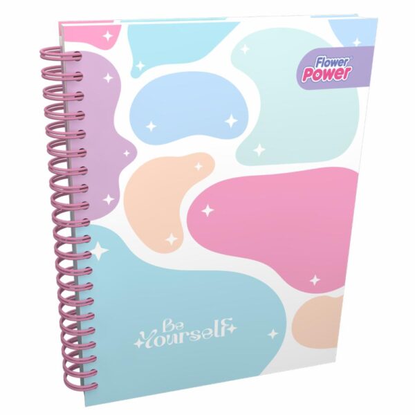 Cuaderno Argollado Cuadros Universitario FLOWER POWER 200 Hojas - Imagen 4