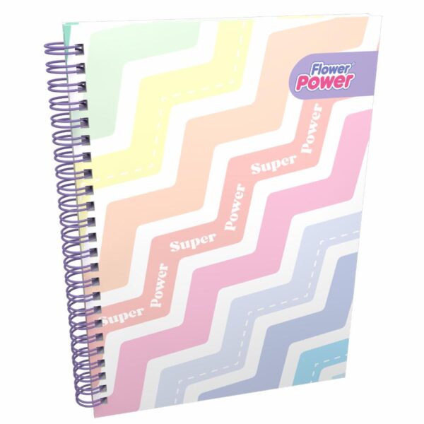 Cuaderno Argollado Cuadros Diseños Surtidos PRIMAVERA 80 Hojas - Imagen 3