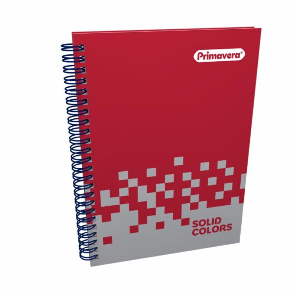 Cuaderno Argollado Cuadros Solid Colors PRIMAVERA 80 Hojas - Imagen 2