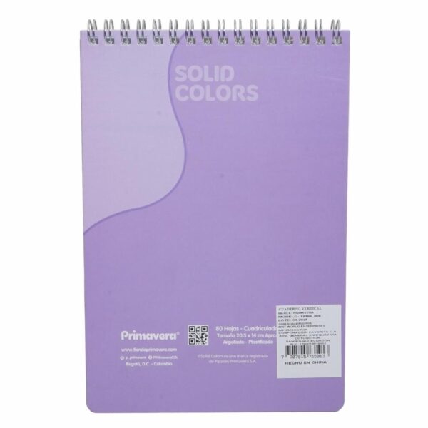 Cuaderno Vertical Diseños Surtidos PRIMAVERA 100 Hojas - Imagen 8