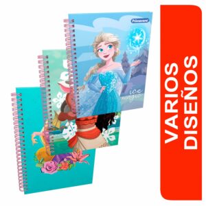 Cuaderno Argollado Cuadros Pasta Sencilla Disney PRIMAVERA 100 Hojas