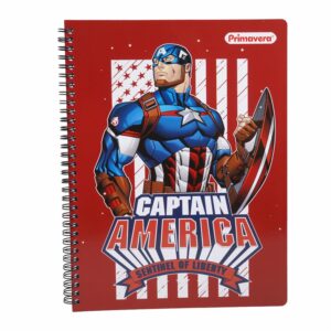 Cuaderno Argollado Cuadros Pasta Sencilla Marvel PRIMAVERA 100 Hojas