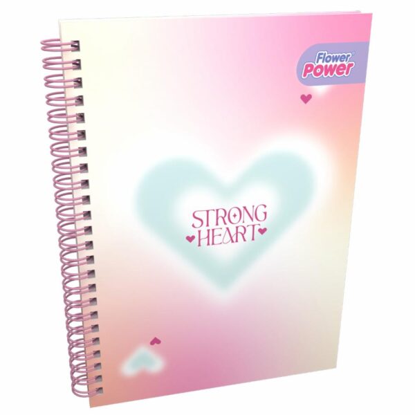 Cuaderno Argollado Cuadros Pasta Sencilla FLOWER POWER 100 Hojas - Imagen 5