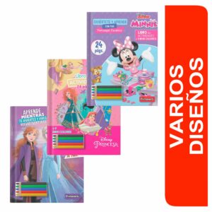 Set Libro Actividades Disney Nina PRIMAVERA 21,5X28X0,3Cm