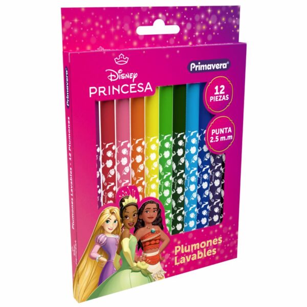 Plumones Lavables Disney Niña PRIMAVERA X 12 Uds - Imagen 3