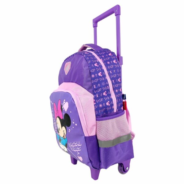 Mochila Escolar Trolley Para Niña Diseño Minnie Con Ruedas PRIMAVERA - Imagen 3