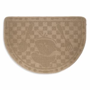 Alfombra De Cocina Media Luna Arena FREE HOME 70X48 Cm