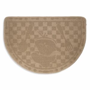 Alfombra De Cocina Media Luna Arena FREE HOME 70X48 Cm