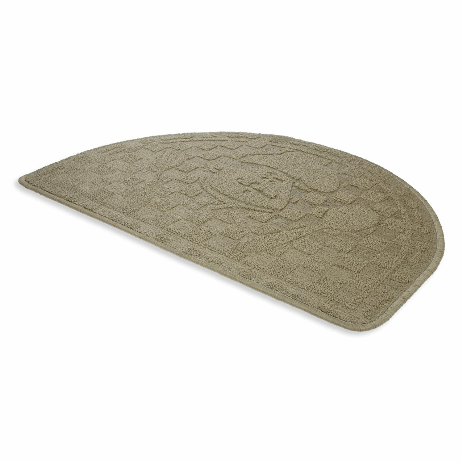 Alfombra De Cocina Media Luna Arena FREE HOME 70X48 Cm