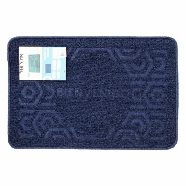 Alfombra De Entrada Azul Oscuro FREE HOME 60X40 CM - Imagen 2