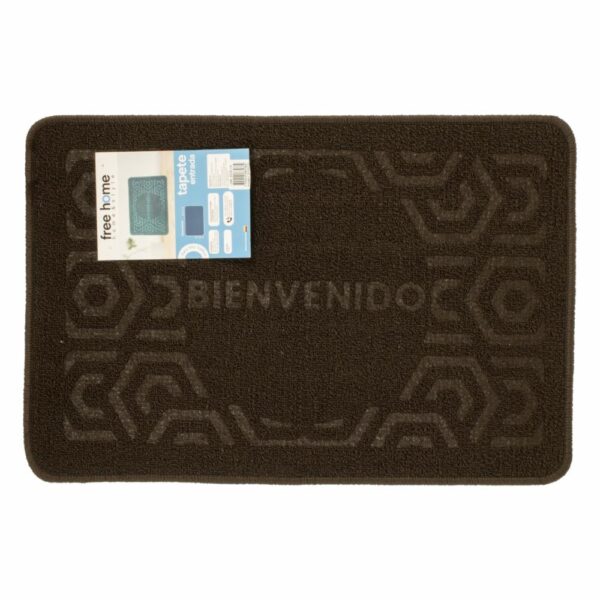 Alfombra De Entrada Café Oscuro FREE HOME 60X40 CM - Imagen 2