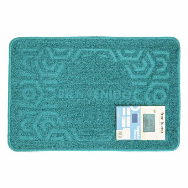 Alfombra De Entrada Agua Marina Oscuro FREE HOME 60X40 CM - Imagen 2