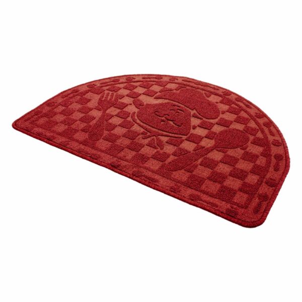 Alfombra Cocina  Media Luna Vino Tinto FREE HOME 70X48 CM - Imagen 2