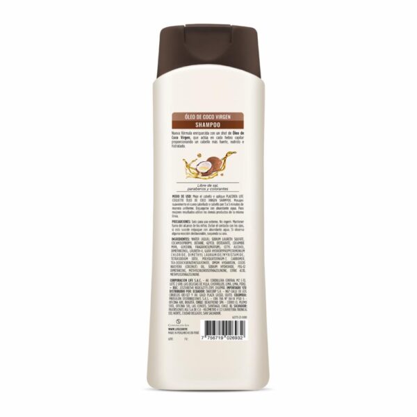Shampoo Capilar Óleo De Coco Virgen COQUETTE 400 Ml - Imagen 2