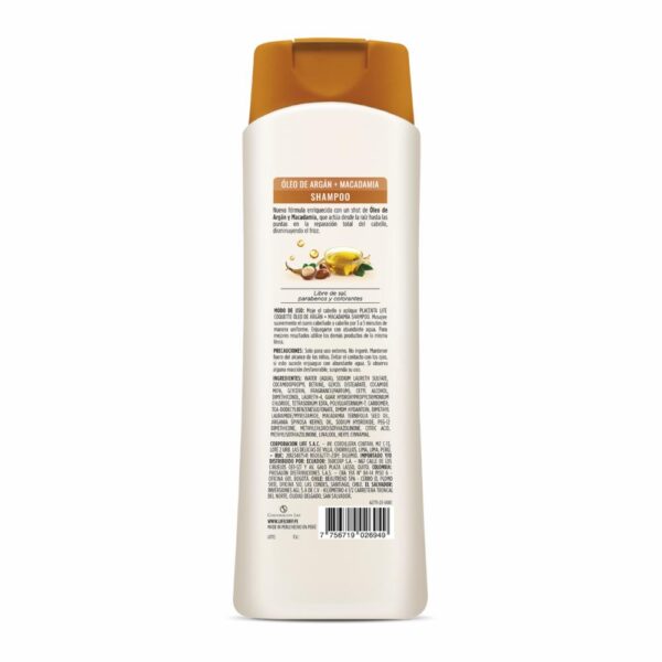 Shampoo Capilar Argan & Macadamia COQUETTE 400 Ml - Imagen 2