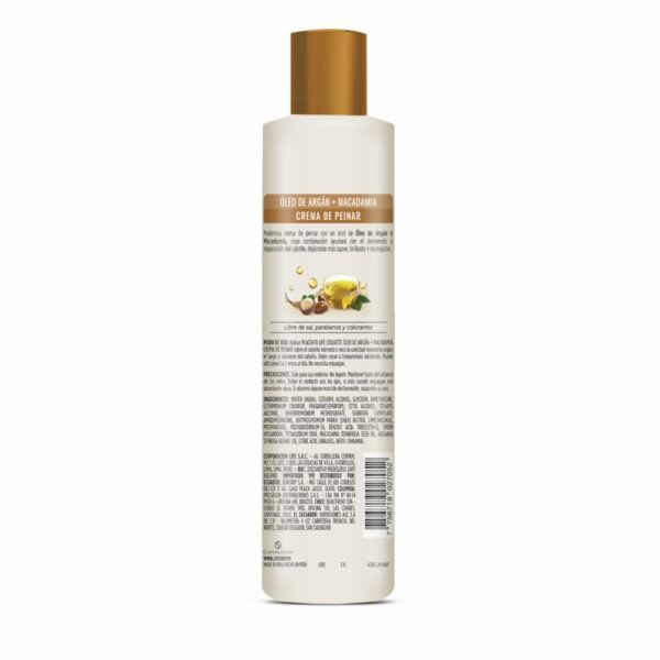 Crema De Peinar Argan & Macadamia COQUETTE 250 Ml - Imagen 2