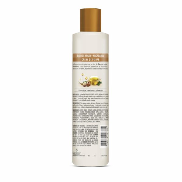 Crema De Peinar Argan & Macadamia COQUETTE 250 Ml - Imagen 2
