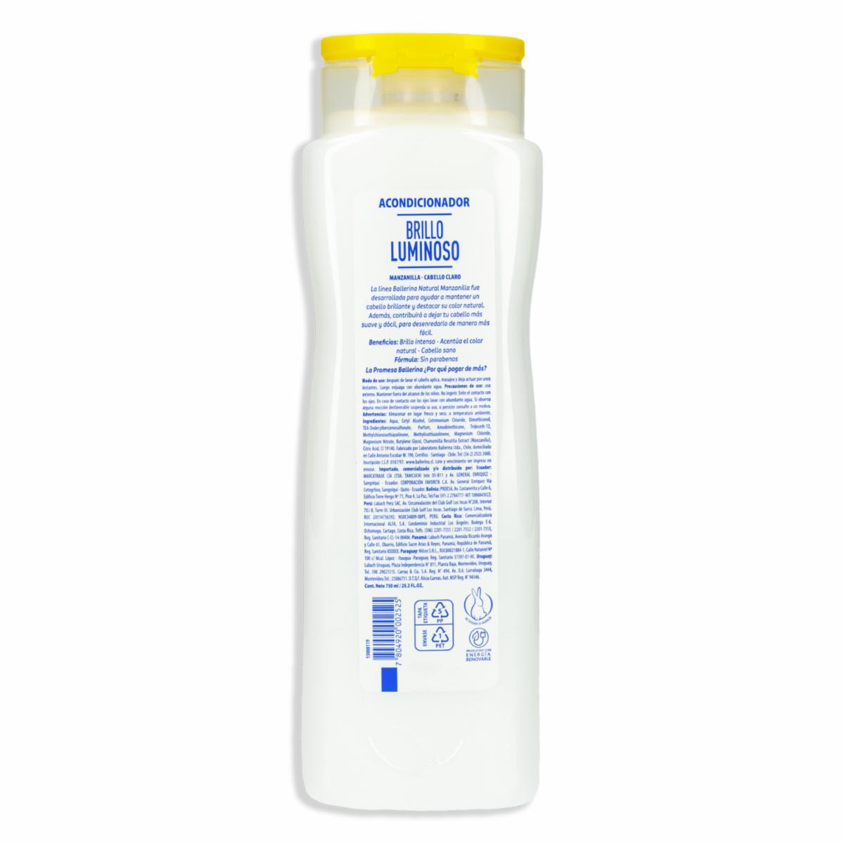 Acondicionador De Cabello De Manzanilla BALLERINA 750 Ml