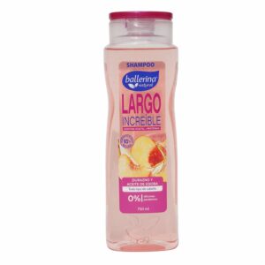 Shampoo De Cabello Largo Increíble Durazno Y Aceite De Jojoba Todo Tipo De Cabello BALLERINA 750 Ml