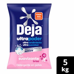 Detergente En Polvo Brisa Primavera Con Suavizante + Bicarbonato DEJA 5 Kg