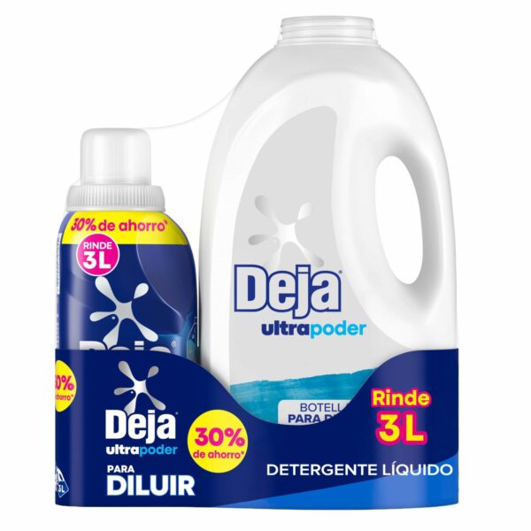 Detergente Líquido Floral Para Diluir Rinde 3 Litros + Botella DEJA 500 Ml