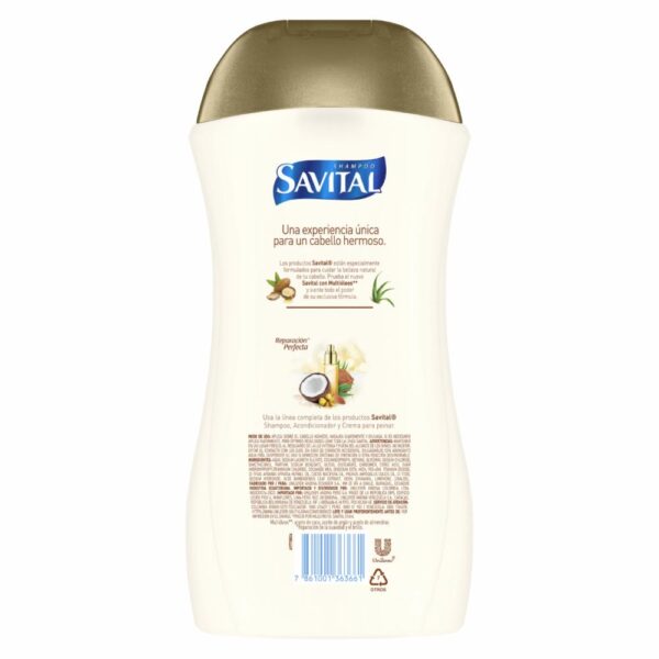 Shampoo Multióleos Y Sábila SAVITAL 900 Ml - Imagen 2